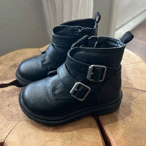 Cat & Jack Black toddler combat boots